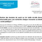 L’utilisation des données de santé en vie réelle est-elle devenue<br>incontournable pour une recherche clinique innovante au bénéfice<br>de la santé publique ?
