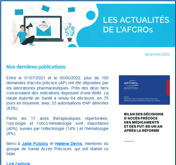 Newsletter décembre 2022