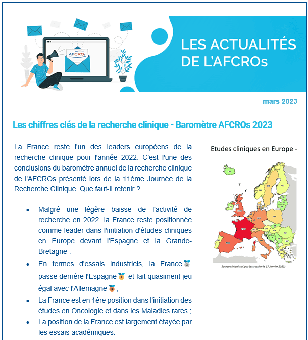 newsletter AFCROs mars 2023