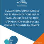 Evaluations quantitatives des experimentations article 51