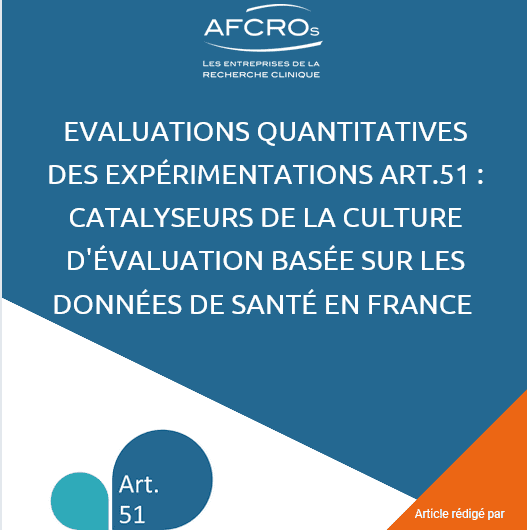 Evaluations quantitatives des experimentations article 51